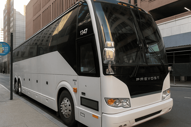 a Evanston Coach Bus Service coach bus
